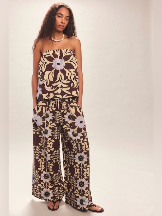 Free People Pants - FREE PEOPLE Devella Set in Chocolate Combo NWT Size XS